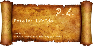 Petelei Léda névjegykártya